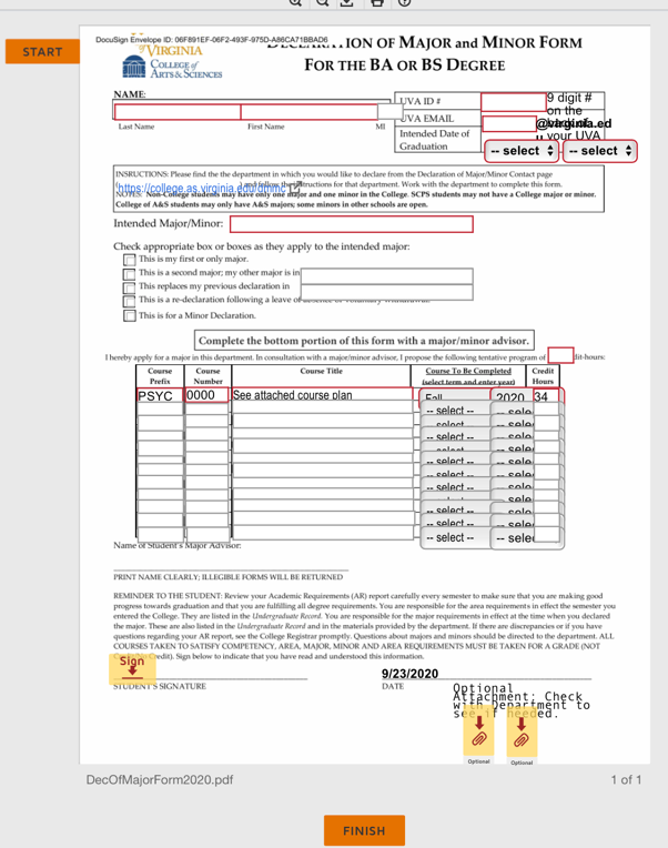 Sample Docusign Form