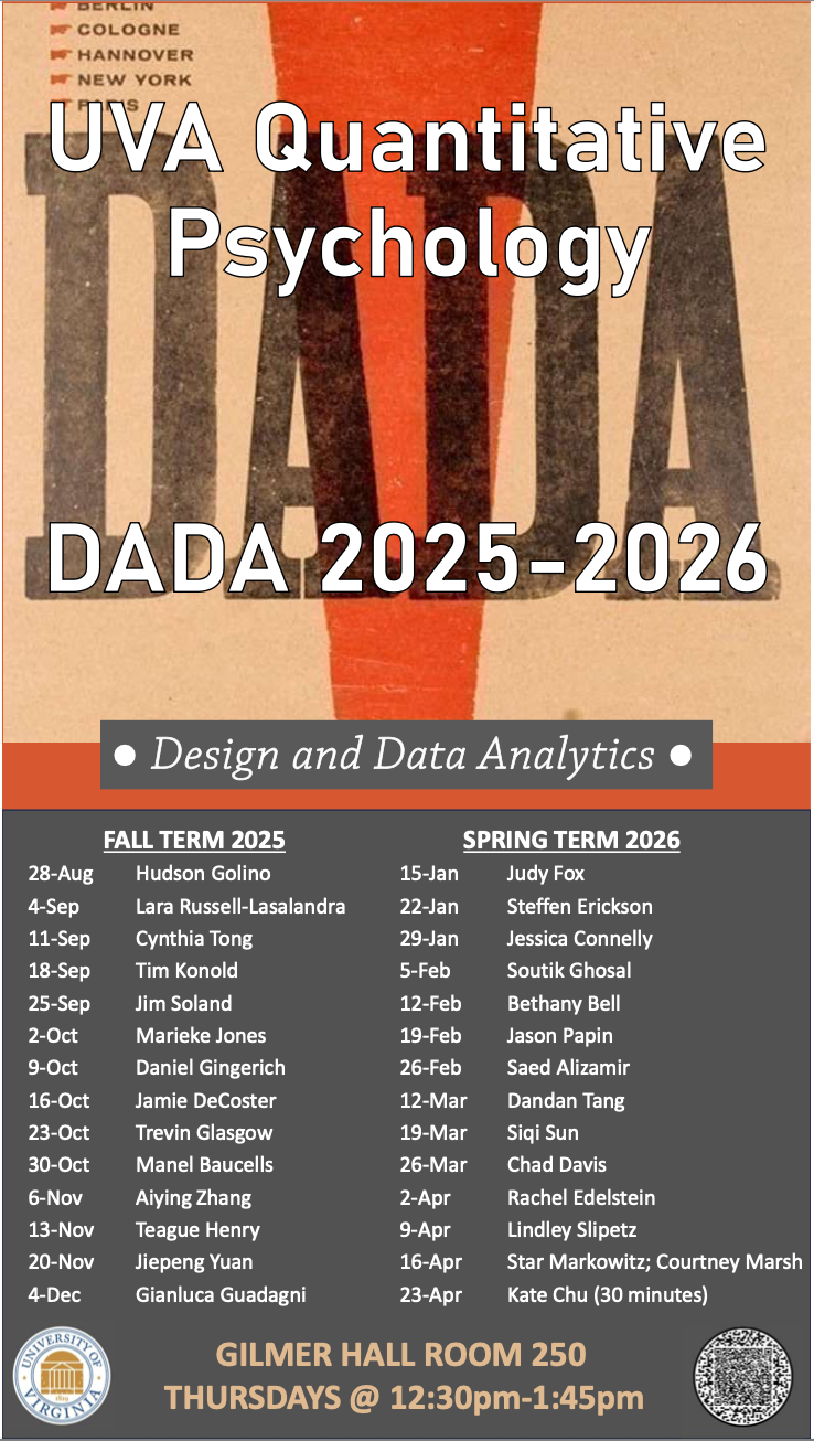 UVA Quantitative Psychology DADA Program 2025-2026